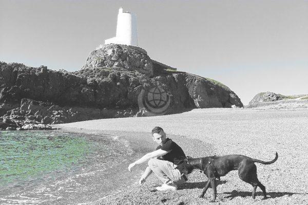 Jordan with Dexter in Anglesea