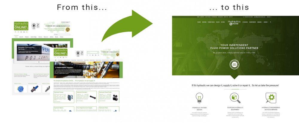 images of homepage transformation