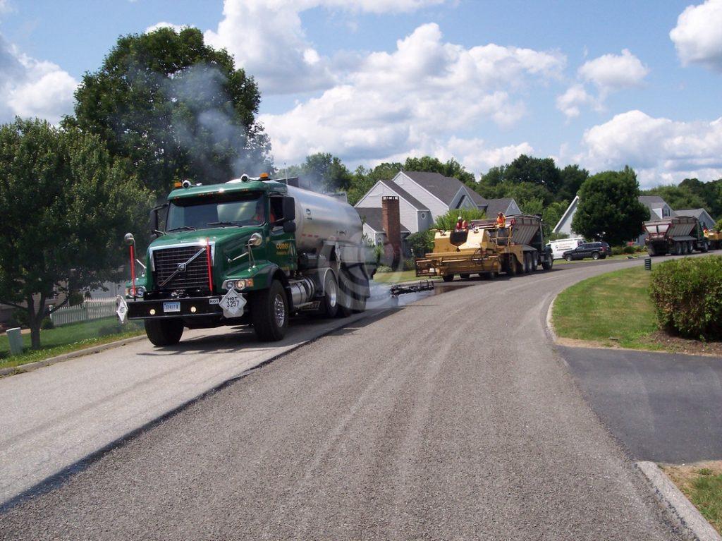 Road construction vehicle