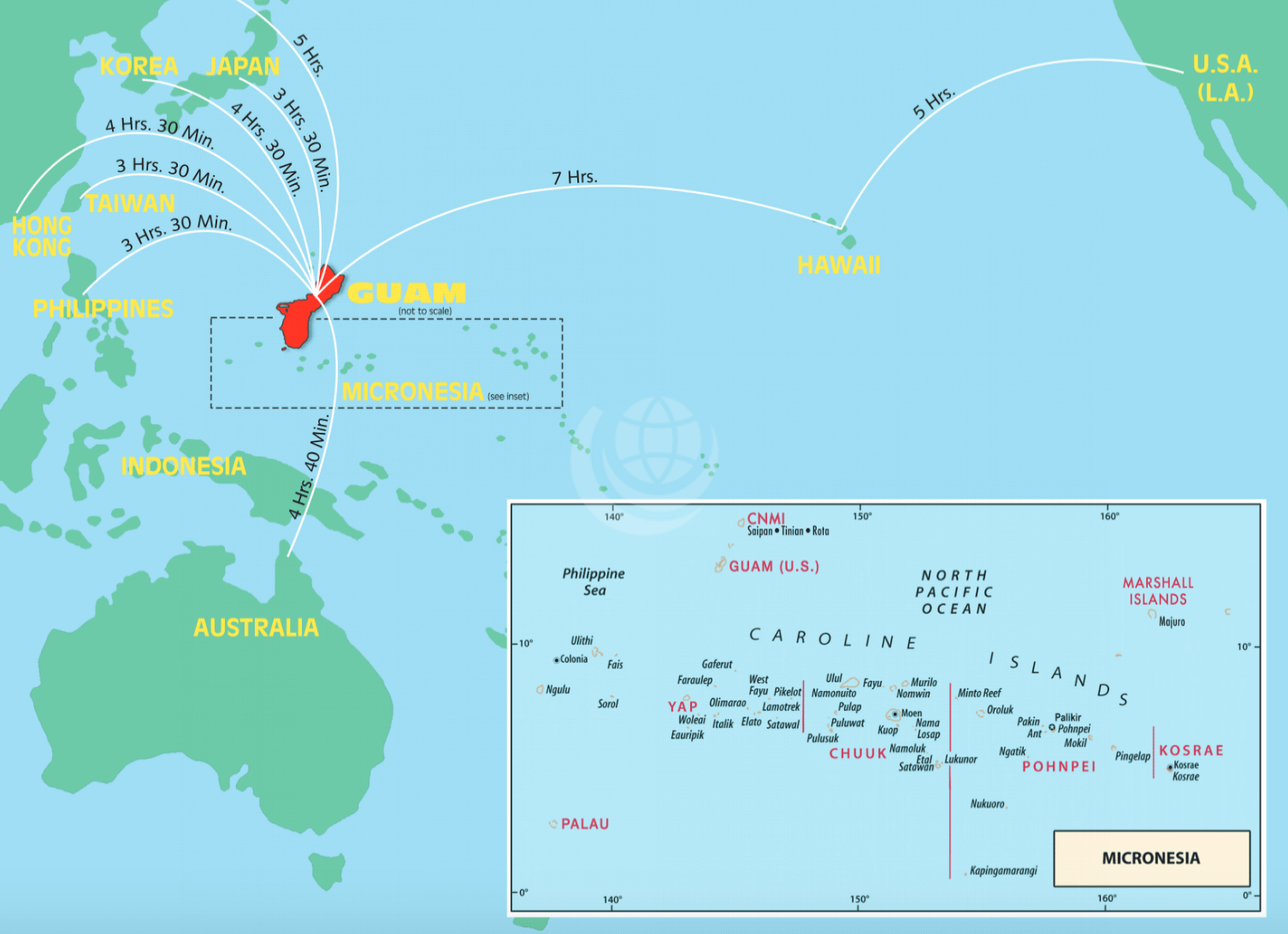 Map of Guam