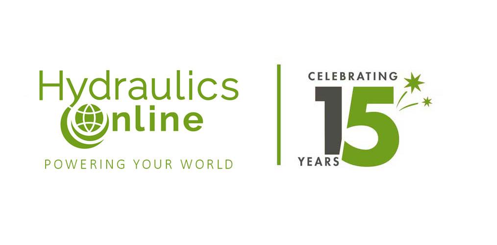 Hydraulics Online 15 Years Anniversary logos