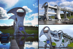 Falkirk Wheel - hydraulic landmarks in the UK