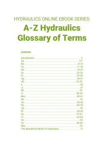 Hydraulics Glossary Ebook