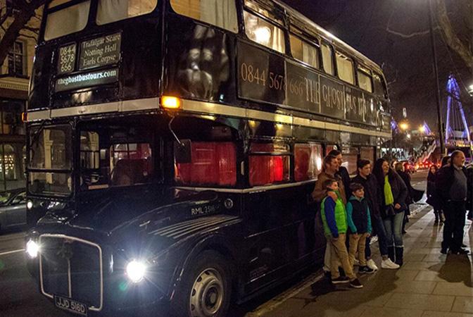 Ghost Bus tours Routemaster. Vintage vehicle
