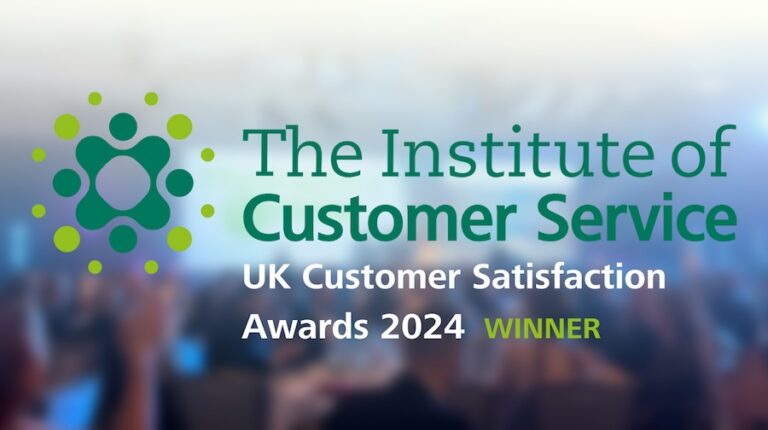 Winner at the Institute of Customer Services